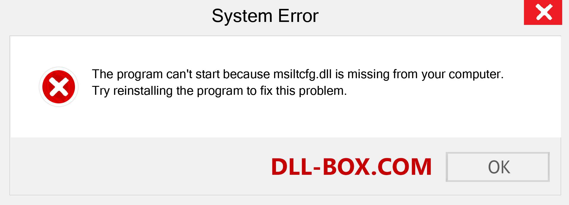  msiltcfg.dll file is missing?. Download for Windows 7, 8, 10 - Fix  msiltcfg dll Missing Error on Windows, photos, images